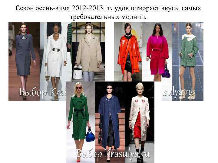 Сезон осень-зима 2012 -2013 гг. удовлетворяет вкусы самых требовательных модниц. 