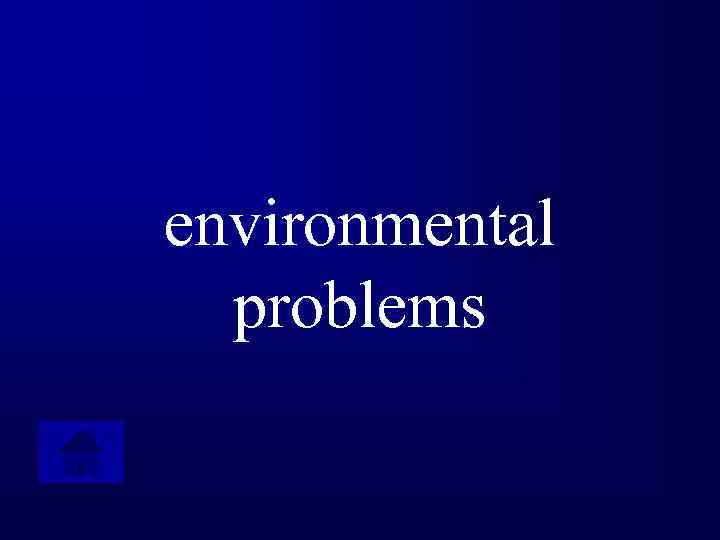 environmental problems 