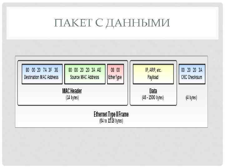ПАКЕТ С ДАННЫМИ 