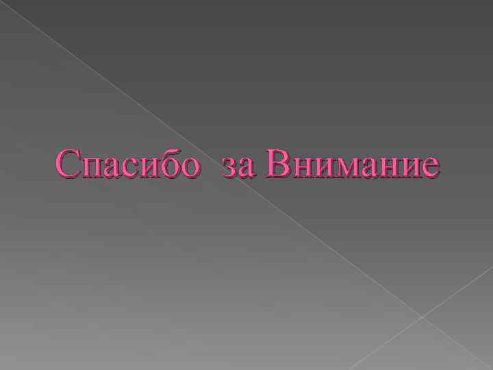 Спасибо за Внимание 