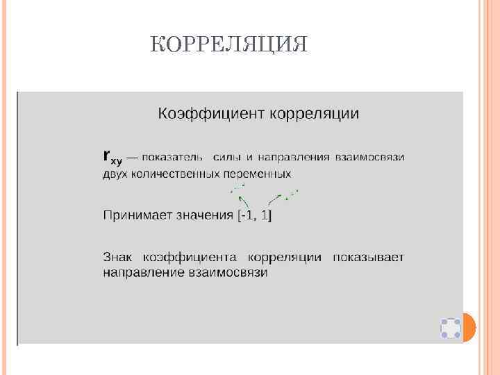 КОРРЕЛЯЦИЯ 