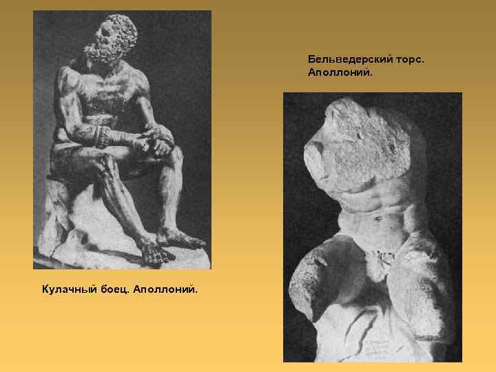 Бельведерский торс. Аполлоний. Кулачный боец. Аполлоний. 