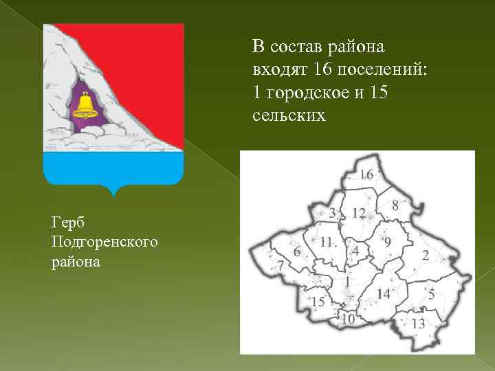 Карта поселка подгоренский воронежской области