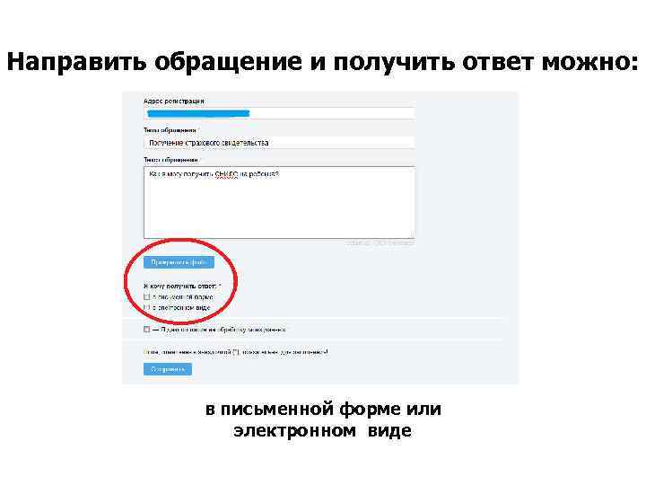 Направить обращение и получить ответ можно: в письменной форме или электронном виде 