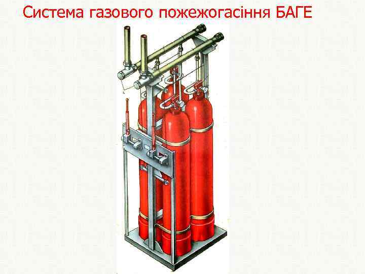 Система газового пожежогасіння БАГЕ 
