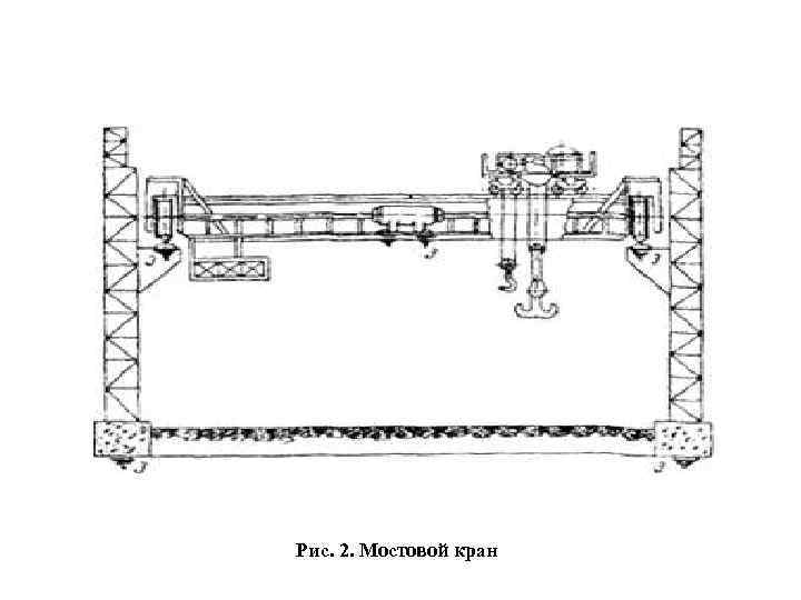 Рис. 2. Мостовой кран 