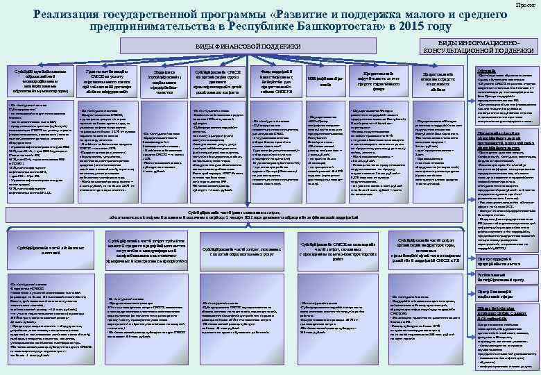 Реализация государственной программы «Развитие и поддержка малого и среднего предпринимательства в Республике Башкортостан» в