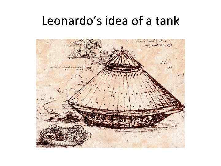 Leonardo’s idea of a tank 