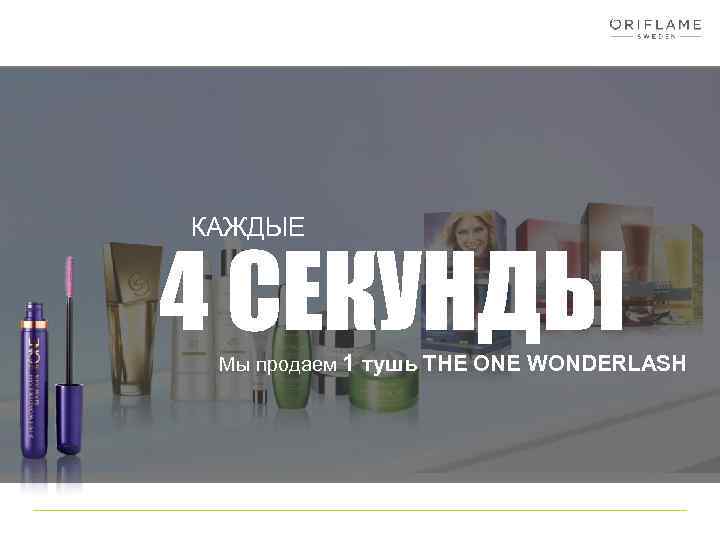 КАЖДЫЕ 4 СЕКУНДЫ Мы продаем 1 тушь THE ONE WONDERLASH 