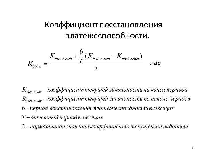 План восстановления платежеспособности предприятия образец