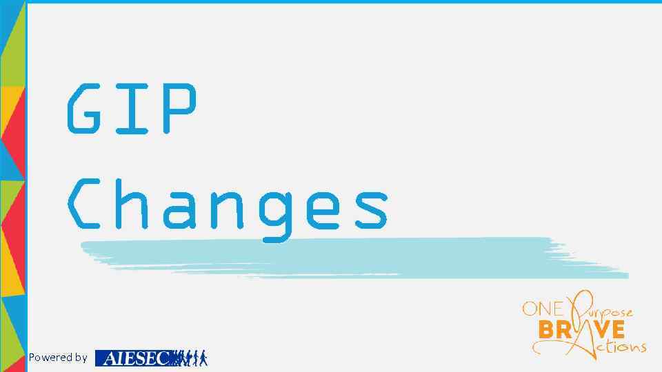 GIP Changes Powered by 