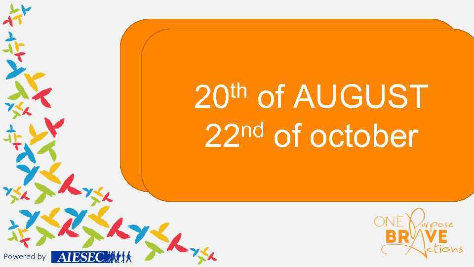 GIS of AUGUST nd of october 22 Launch th 20 Powered by 