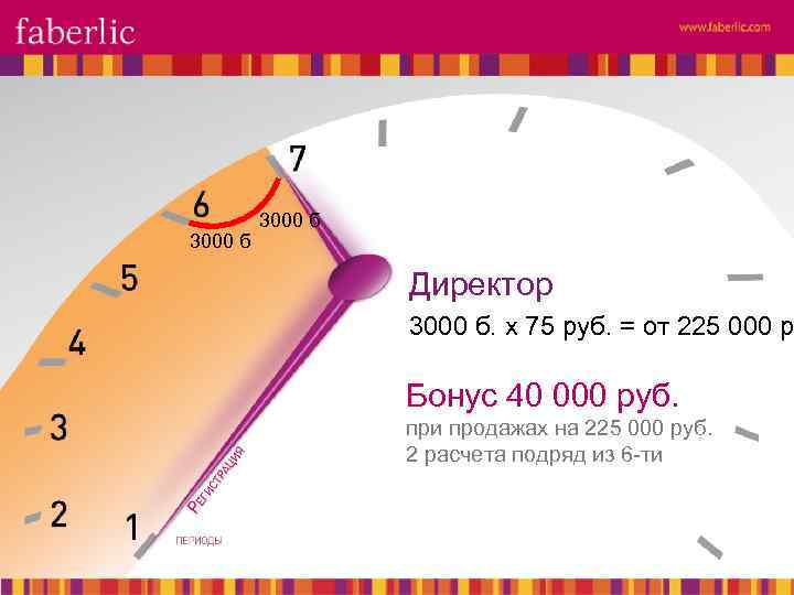 3000 б Директор 3000 б. х 75 руб. = от 225 000 р Бонус