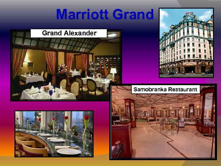 Marriott Grand Alexander Samobranka Restaurant 