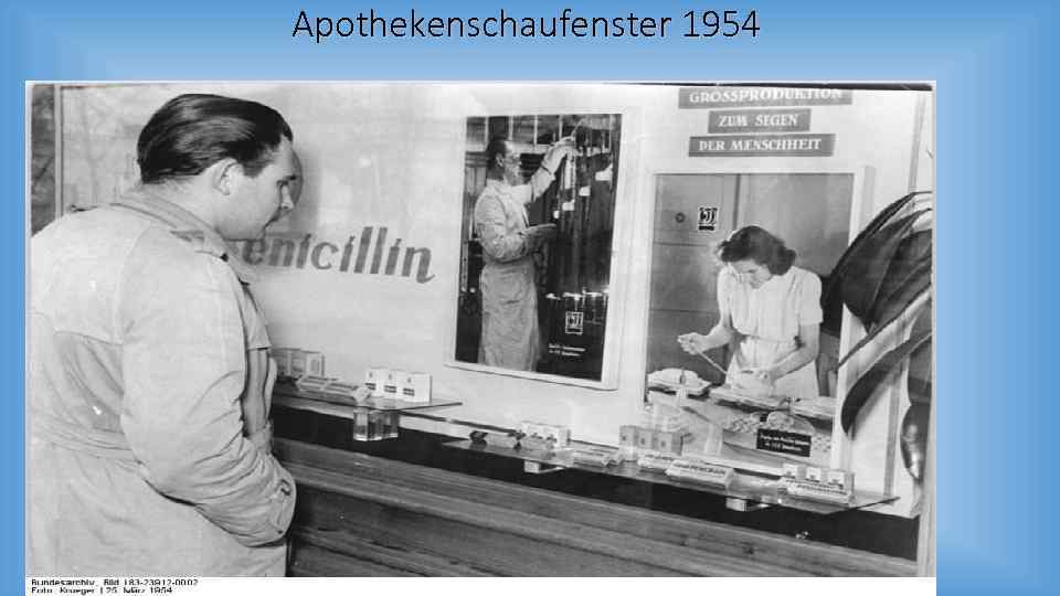 Apothekenschaufenster 1954 