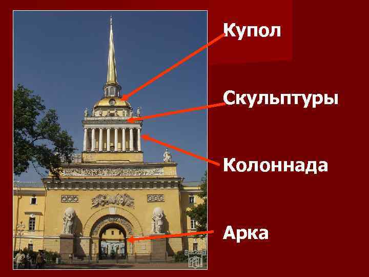 Купол Скульптуры Колоннада Арка 