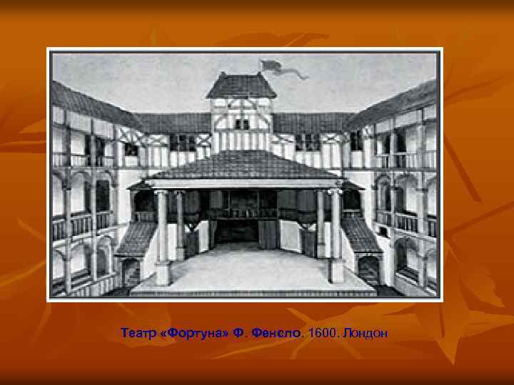  Театр «Фортуна» Ф. Фенсло. 1600. Лондон 