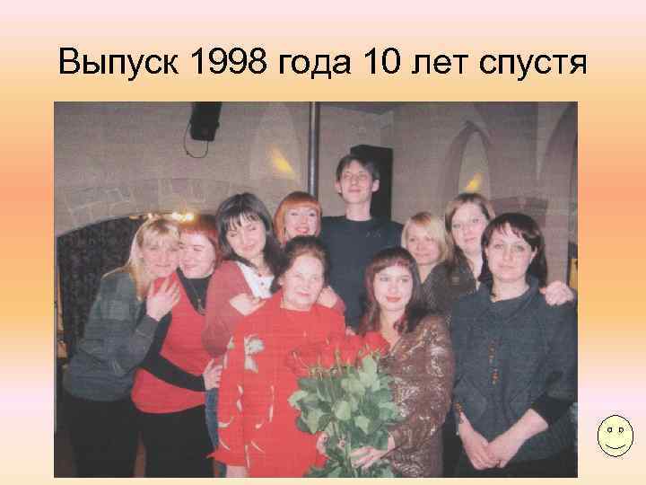 Выпуск 1998 года 10 лет спустя 