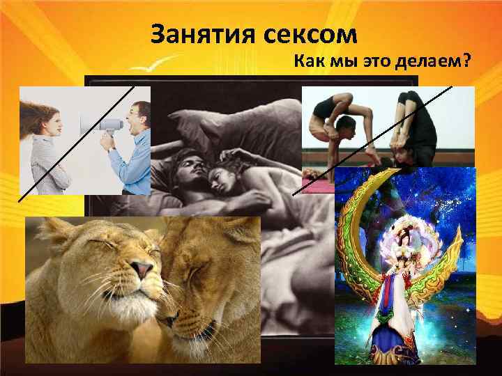 Занятия сексом Как мы это делаем? 