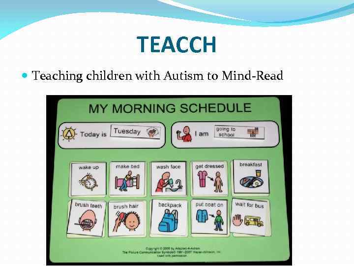 TEACCH Teaching children with Autism to Mind-Read 
