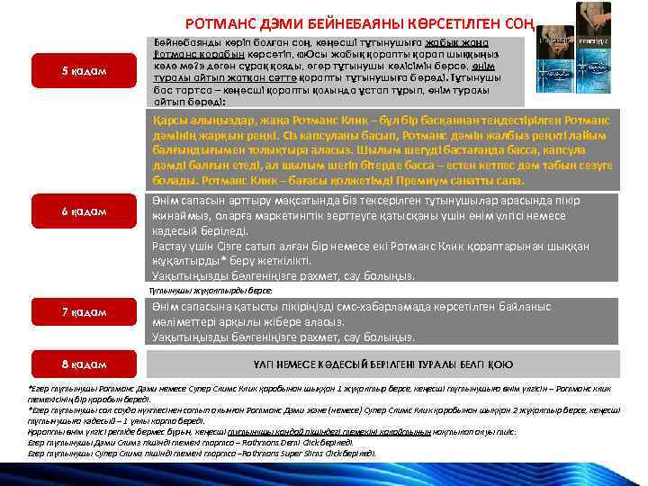 РОТМАНС ДЭМИ БЕЙНЕБАЯНЫ КӨРСЕТІЛГЕН СОҢ 5 қадам Бейнебаянды көріп болған соң, кеңесші тұтынушыға жабық