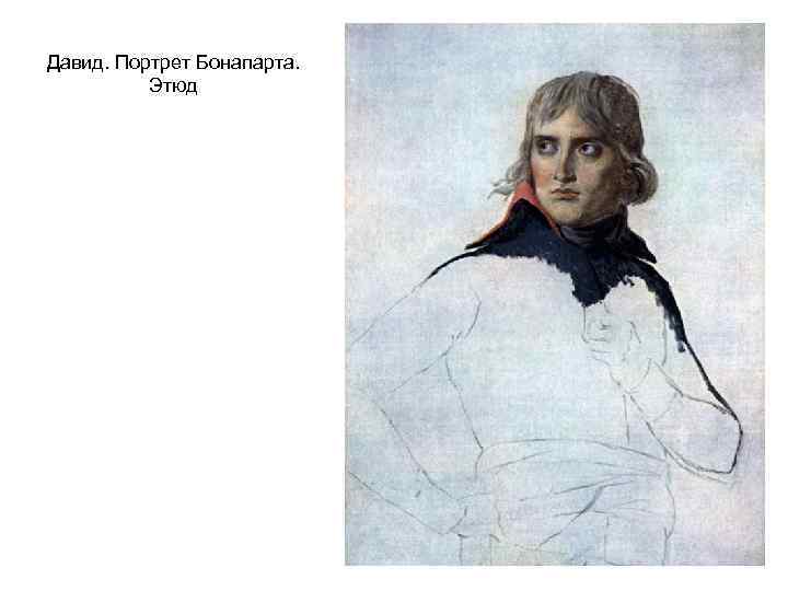 Давид. Портрет Бонапарта. Этюд 