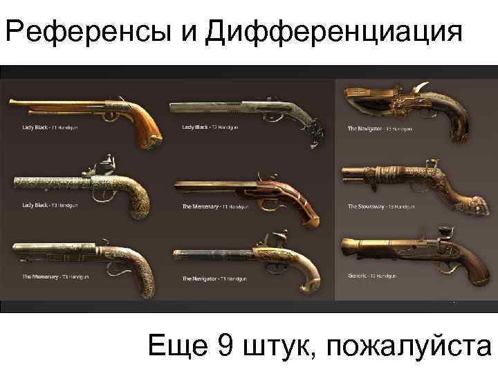 Референсы и Дифференциация Еще 9 штук, пожалуйста 