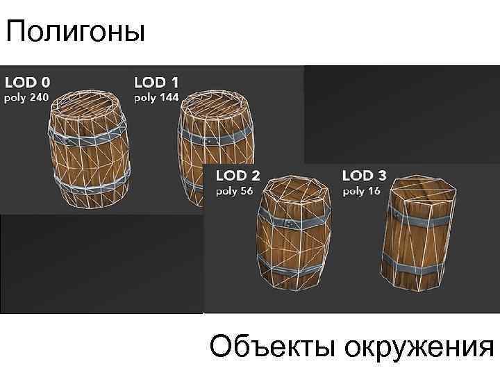 Полигоны Объекты окружения 