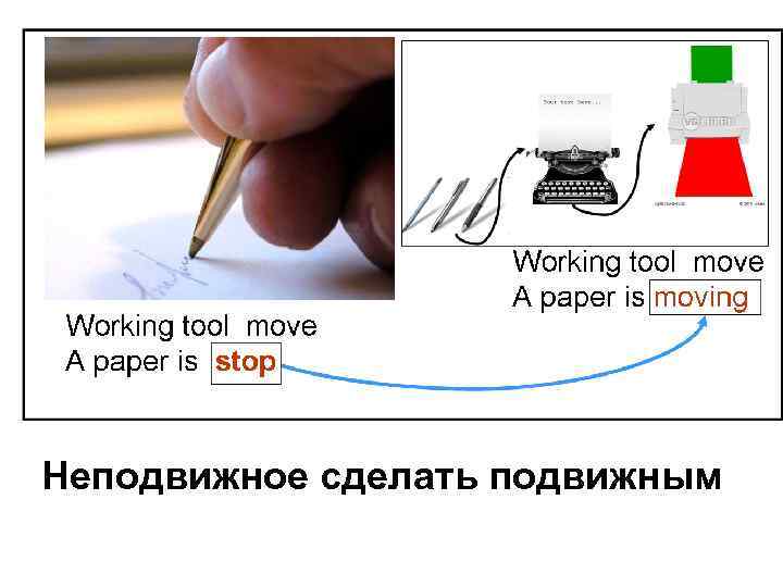 Неподвижное сделать подвижным 