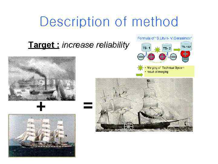 Description of method Target : increase reliability 