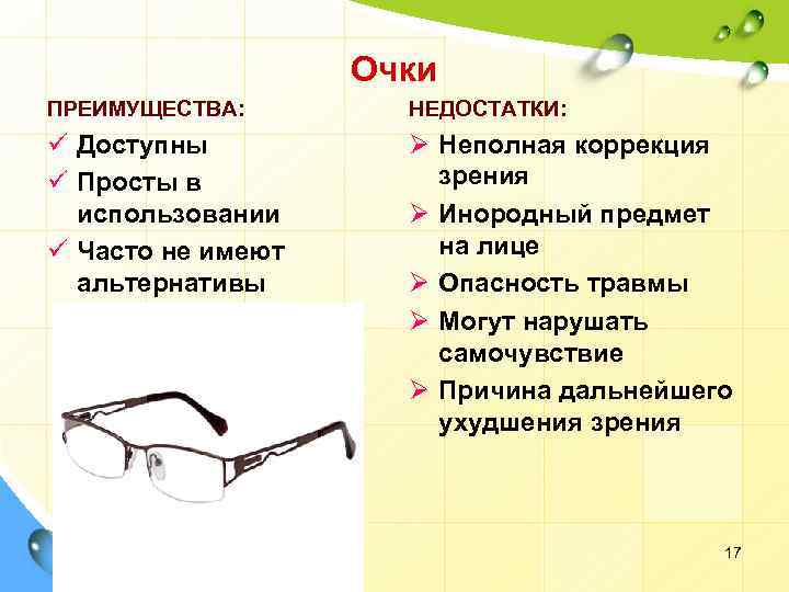 Очки презентация физика 8 класс