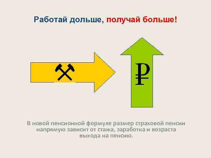 Работай дольше, получай больше! В новой пенсионной формуле размер страховой пенсии напрямую зависит от