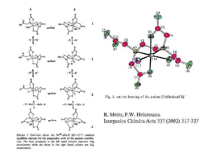 R. Meier, F. W. Heinemann Inorganica Chimica Acta 337 (2002) 317 -327 