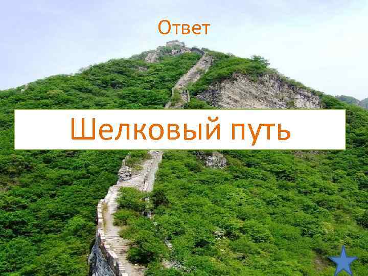 Ответ Шелковый путь 