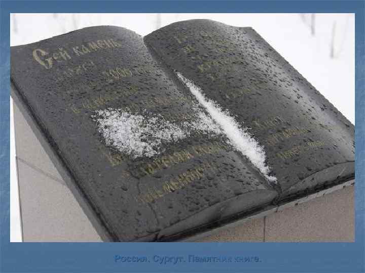 Россия. Сургут. Памятник книге. 