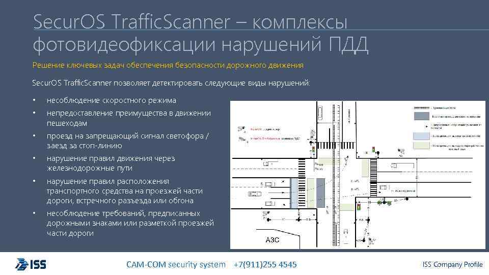 Secur. OS Traffic. Scanner – комплексы фотовидеофиксации нарушений ПДД Решение ключевых задач обеспечения безопасности