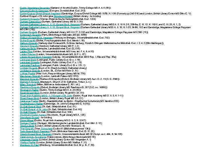  • • • • • • • • • • • • •