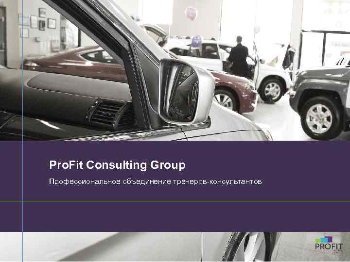 Pro. Fit Consulting Group Профессиональное объединение тренеров-консультантов 