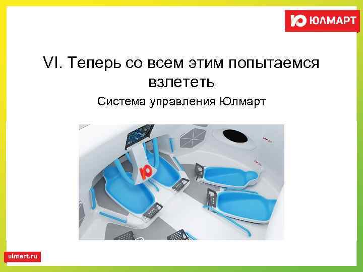 VI. Теперь со всем этим попытаемся взлететь Система управления Юлмарт 