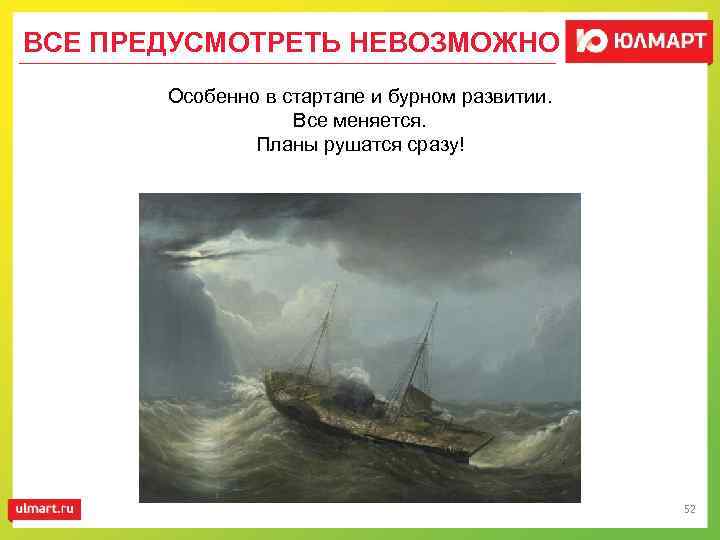 ВСЕ ПРЕДУСМОТРЕТЬ НЕВОЗМОЖНО Особенно в стартапе и бурном развитии. Все меняется. Планы рушатся сразу!