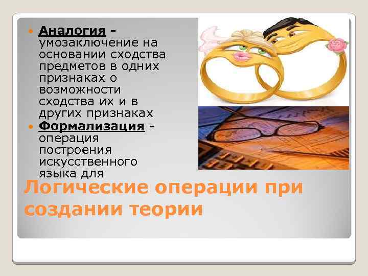 Аналогия умозаключение на основании сходства предметов в одних признаках о возможности сходства их и