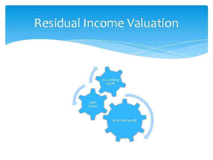 Residual Income Valuation accounting profit cash flows economic profit 