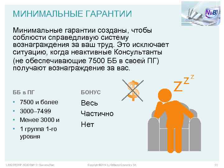 МИНИМАЛЬНЫЕ ГАРАНТИИ Минимальные гарантии созданы, чтобы соблюсти справедливую систему вознаграждения за ваш труд. Это