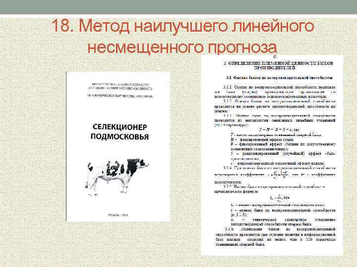 18. Метод наилучшего линейного несмещенного прогноза 
