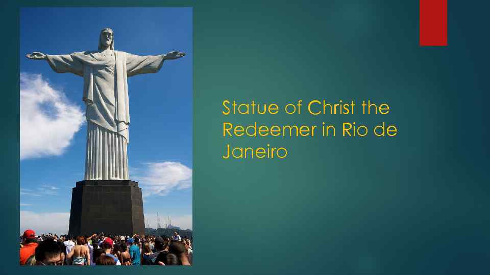 Statue of Christ the Redeemer in Rio de Janeiro 