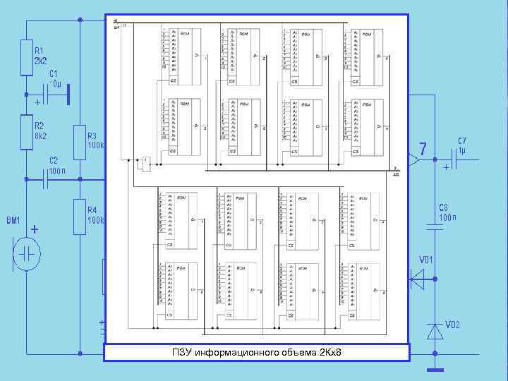 ПЗУ информационного объема 2 Кх8 