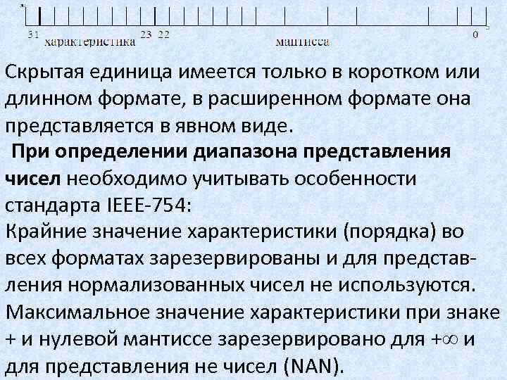 Скрытая единица имеется только в коротком или длинном формате, в расширенном формате она представляется