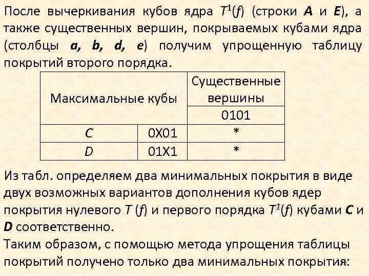 Строка 330 отчета 12 ф. B1 ядерный столбец. Ядерные Столбцы. Существенные вершины. Правило вычёркивания.