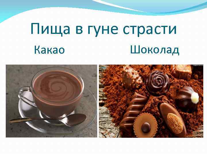  Пища в гуне страсти Какао Шоколад 