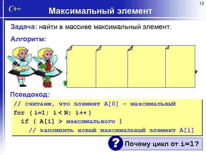 Vector максимальный элемент